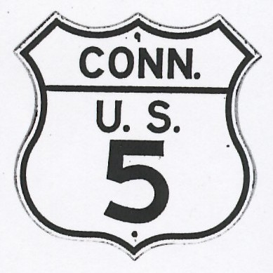 Historic shield for US 5 in Connecticut