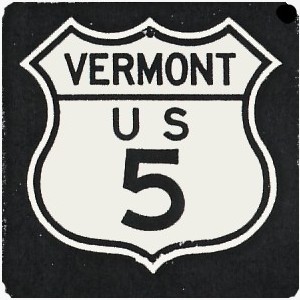 Historic shield for US 5 in Vermont