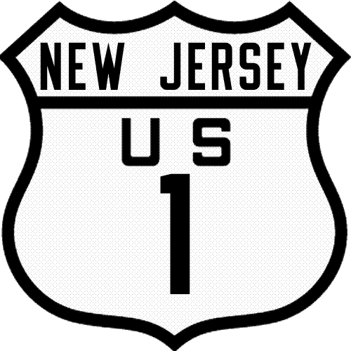 Historic shield for US 1 in New Jersey