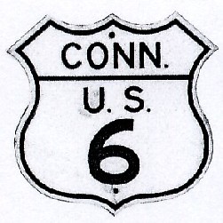 Historic shield for US 6 in Connecticut
