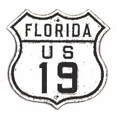Historic shield for US 19 in Florida