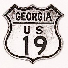 Historic shield for US 19 in Georgia