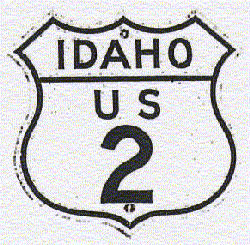 Historic shield for US 2 in Idaho