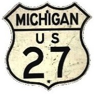 Historic shield for US 27 in Michigan