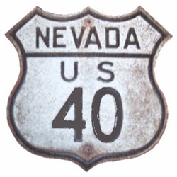 Historic shield for US 40 in Nevada