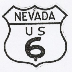 Historic shield for US 6 in Nevada