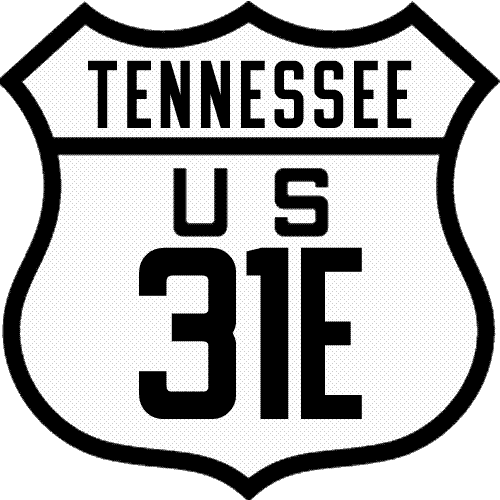 Historic shield for US 31E in Tennessee
