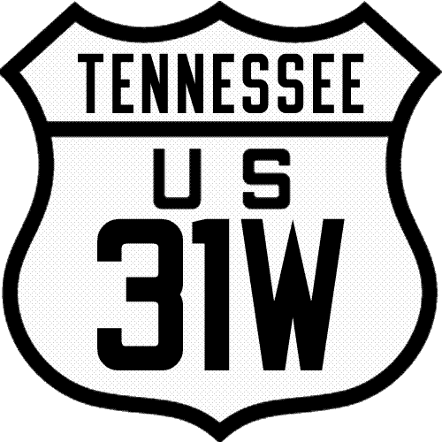 Historic shield for US 31W in Tennessee