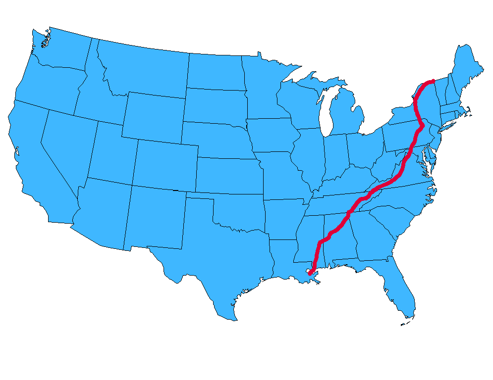 US 11 Map