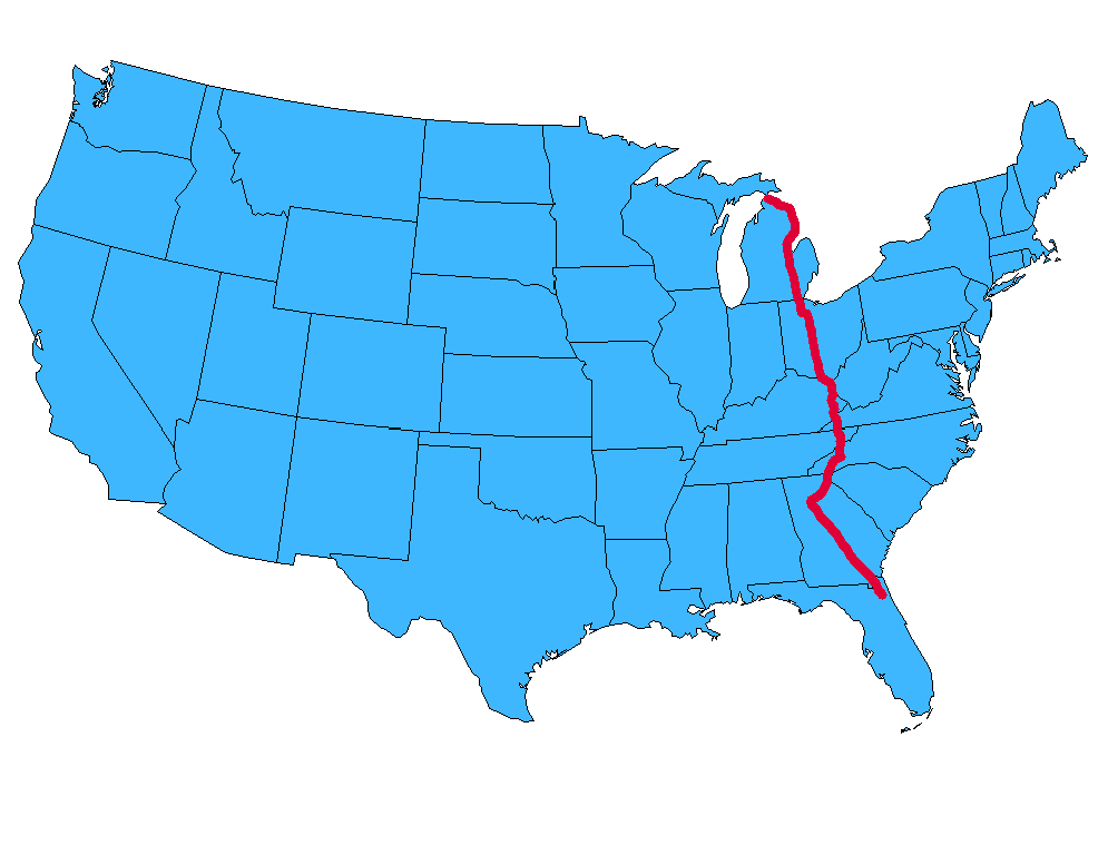 US 23 Map