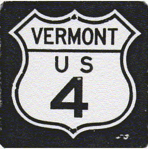 Historic shield for US 4 in Vermont