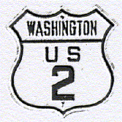 Historic shield for US 2 in Washington
